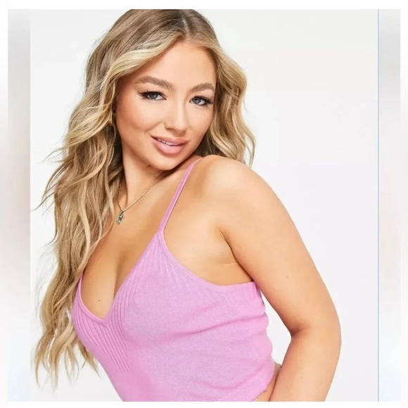 Calvin Klein Jeans Ribbed Adjustable Bralette - Picture 2 of 7